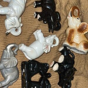 Crystal Elephant Figurines Sets